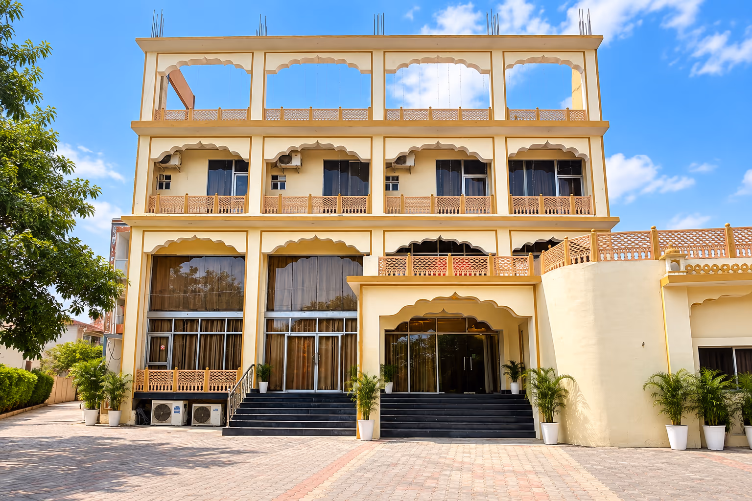 Main entrance and porch